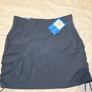 Columbia Blue Green Tennis Skirt with Side Ruching